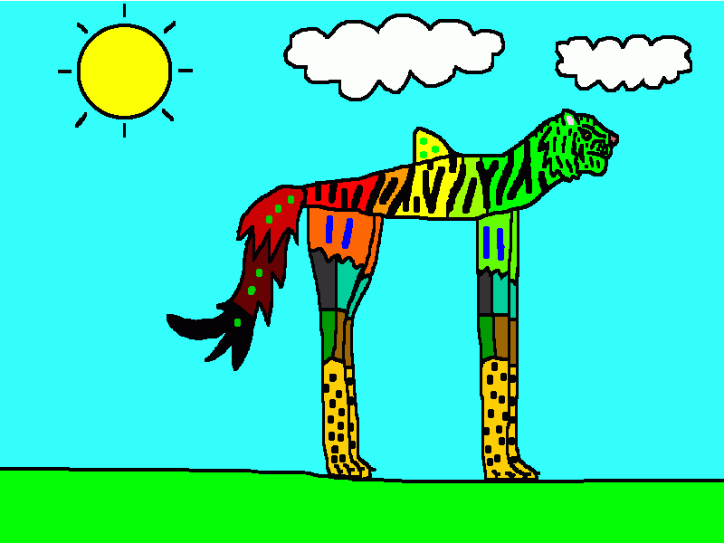 alebrije de tigre para colorear