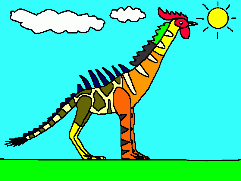 alebrije, una coloreada criatura fantástica para colorear