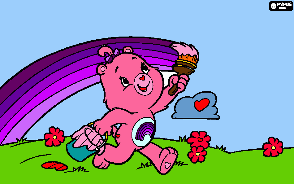Alegrosita violeta para colorear