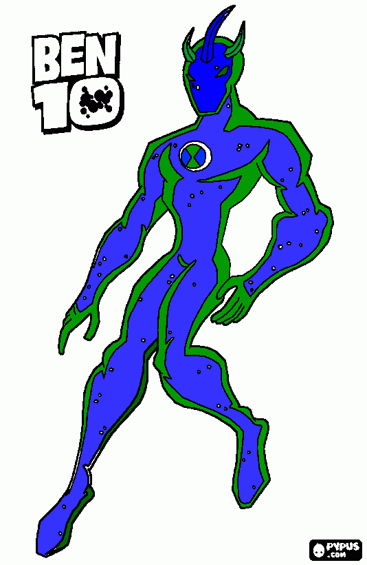 alien x yo para colorear