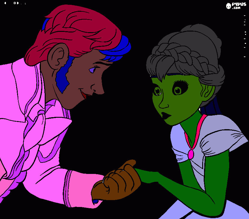 alien y bipolar para colorear