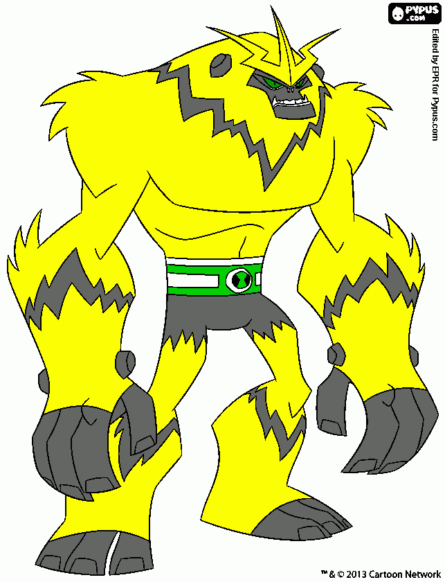 alienijena para colorear