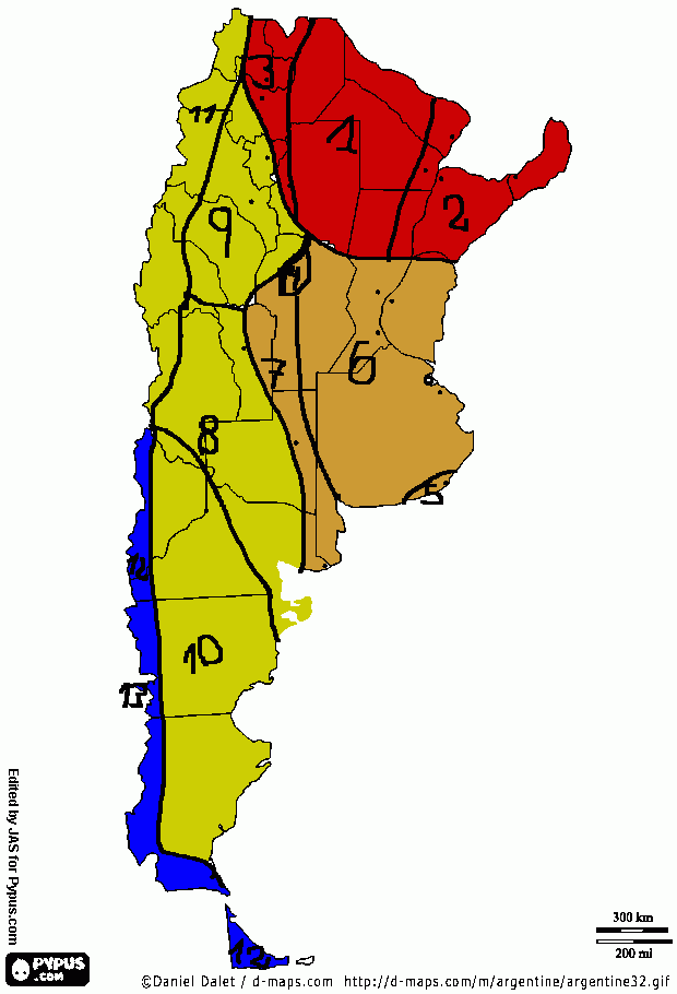 Alto mapa para colorear