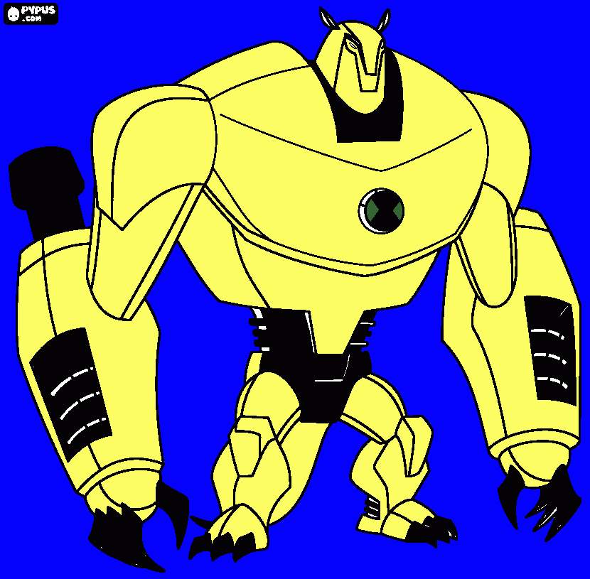 amarillo de ben diez para colorear