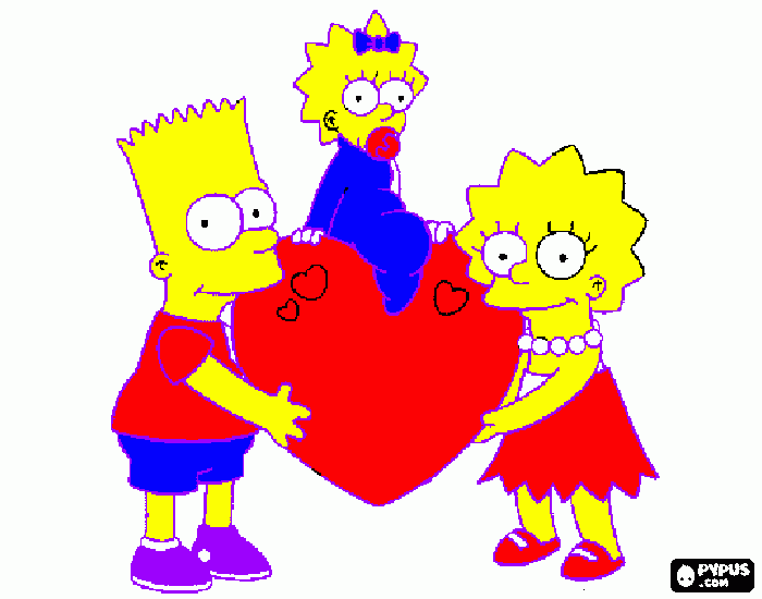 ami men canto mucho los simpson labeoto do el dia para colorear