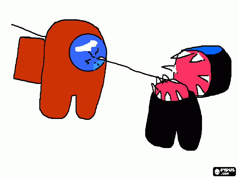 among us para colorear