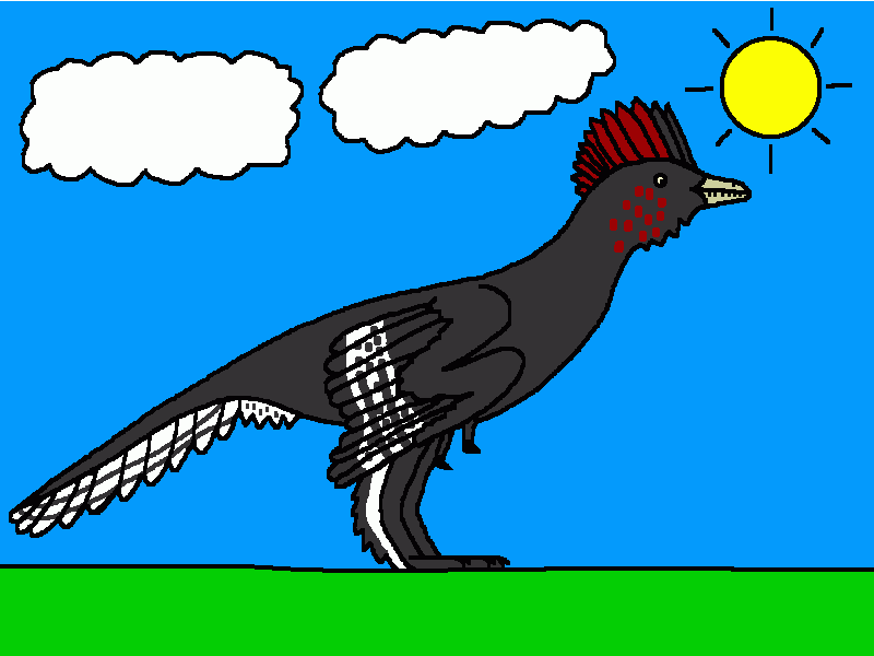 anchiornis para colorear
