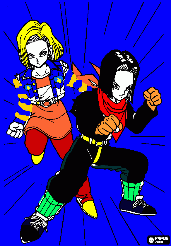 androides ajajaja para colorear