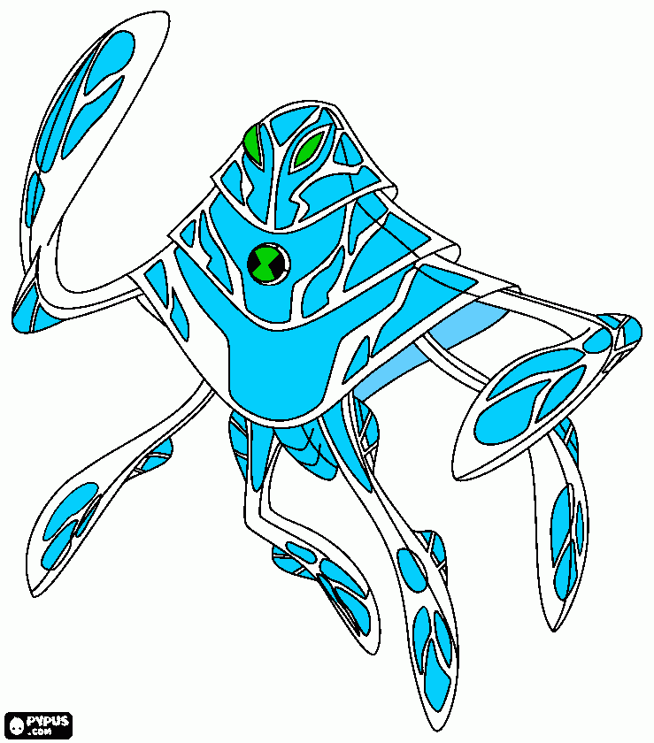 Anfibio para colorear