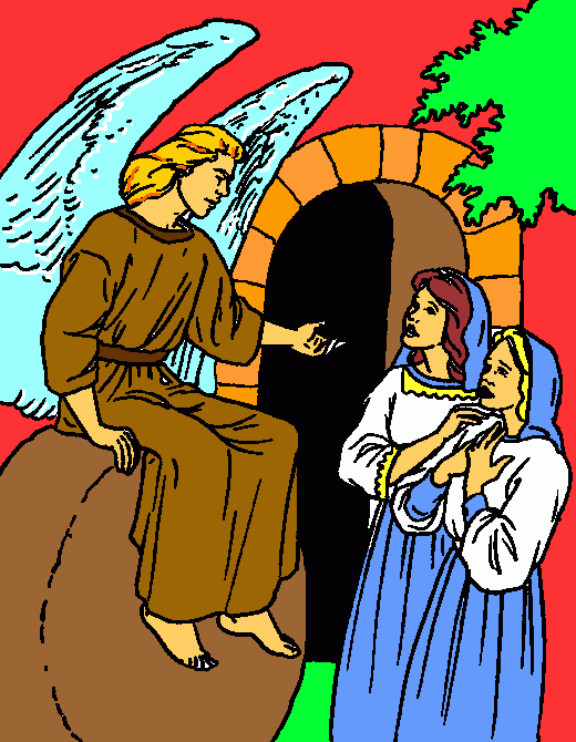 Angel gabriel anunciando ¡¡¡ para colorear