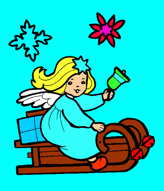 angel nena para colorear