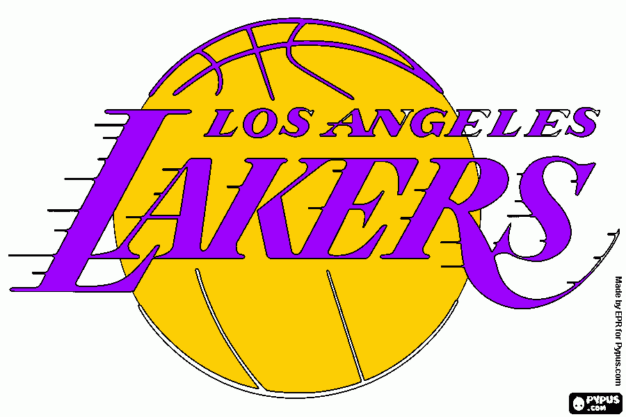 angeles lakers para colorear