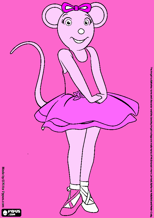 angelna ballerina para colorear