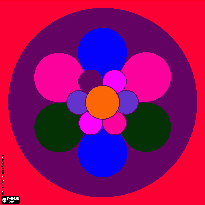 Angely Mandala 1 para colorear