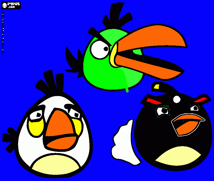 Angry Birds by Gael para colorear