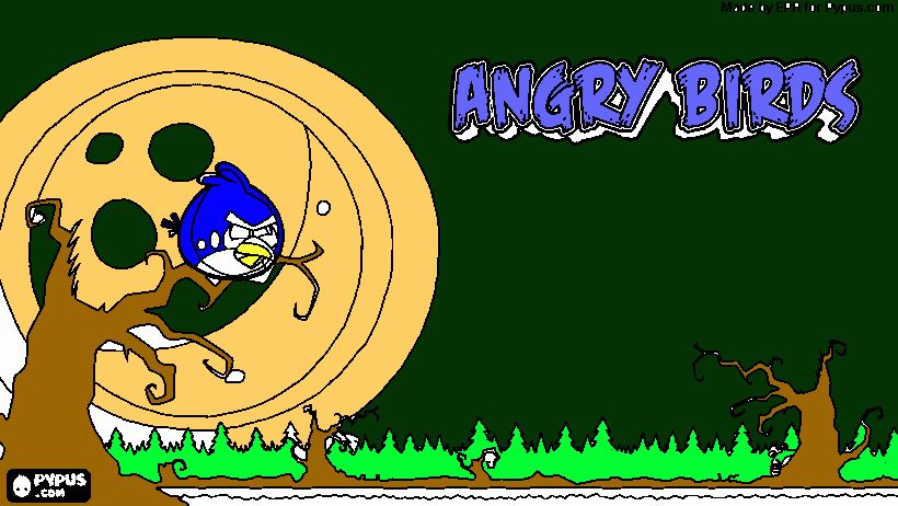 angry  birds  para colorear