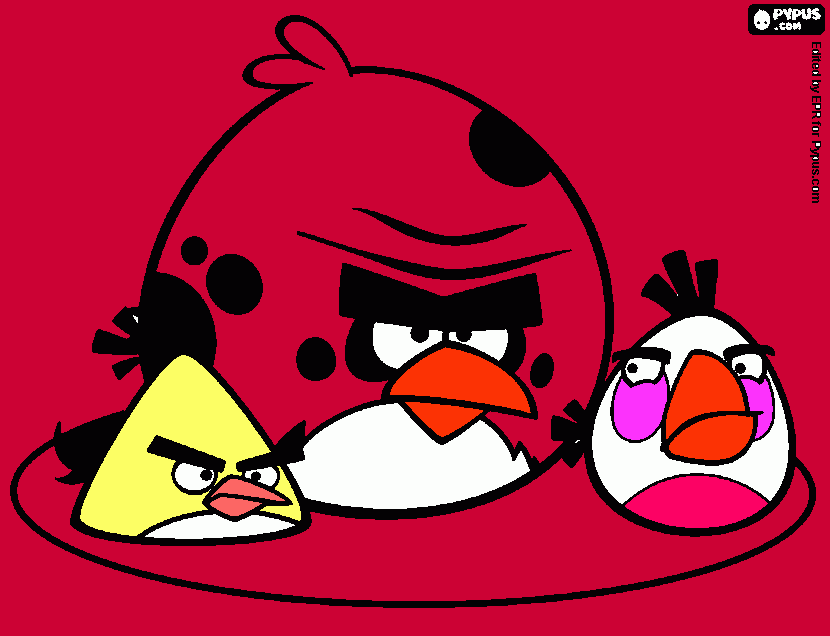 Angry Enfadados para colorear