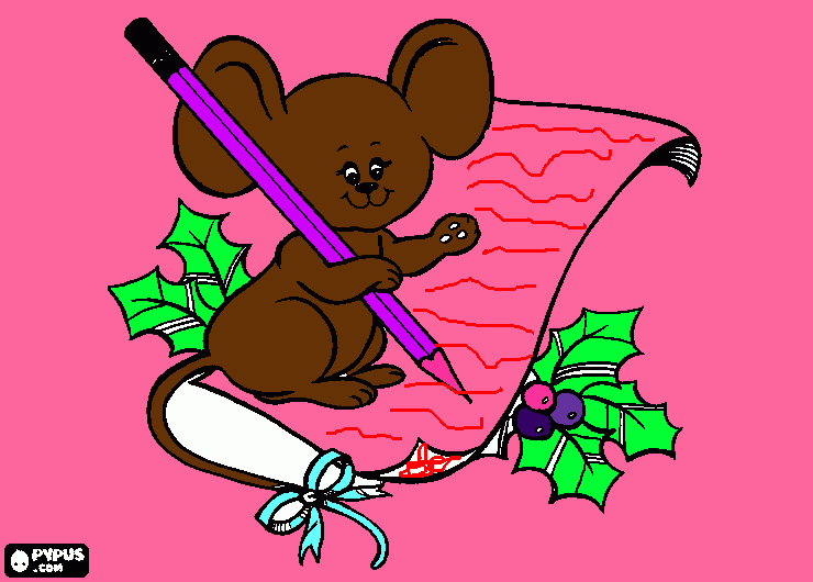 animales navideños  para colorear