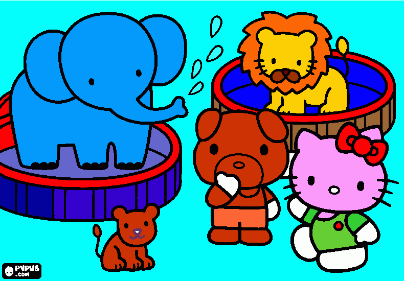 animalitos en colores para colorear