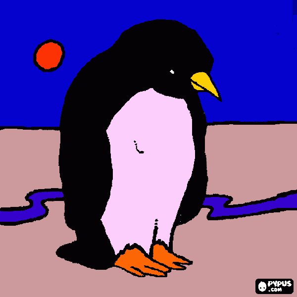 antartica para colorear
