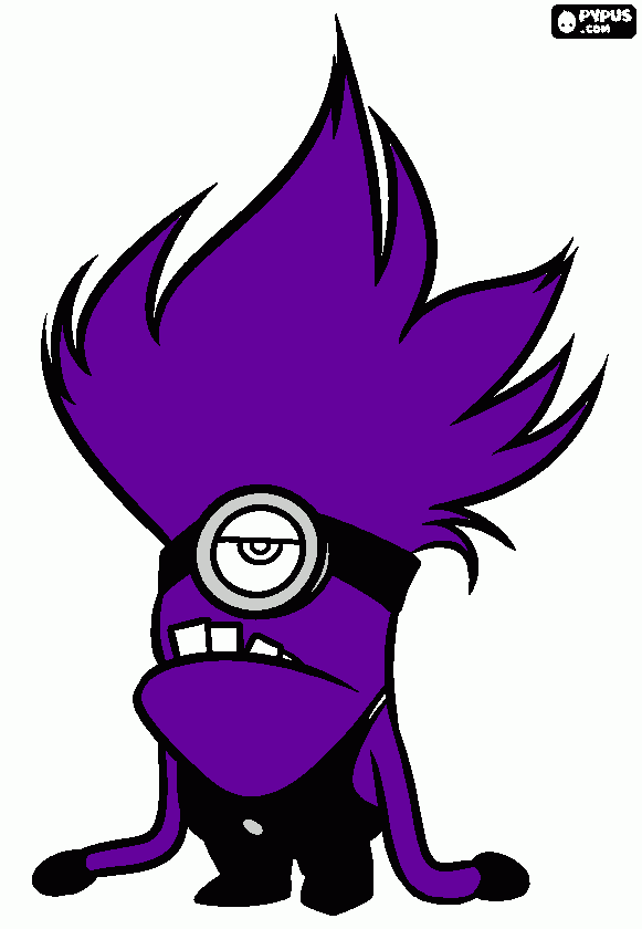 anti-minion para colorear