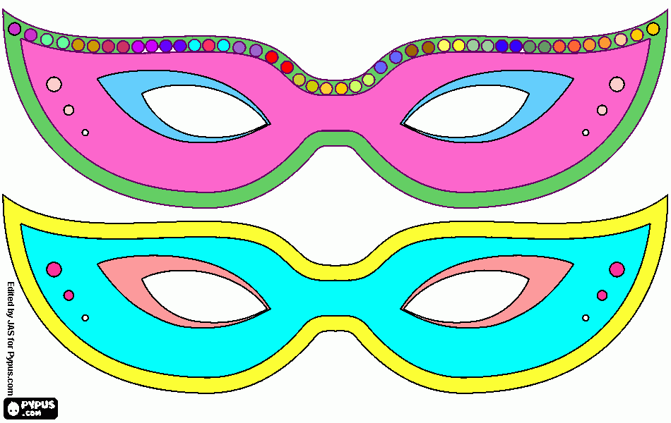antifaces para colorear