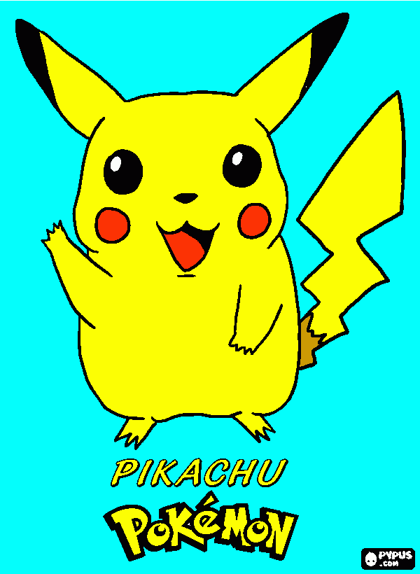 antonio, un pikachu para colorear