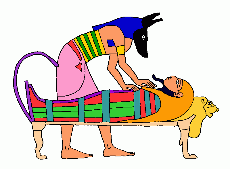 anubis para colorear