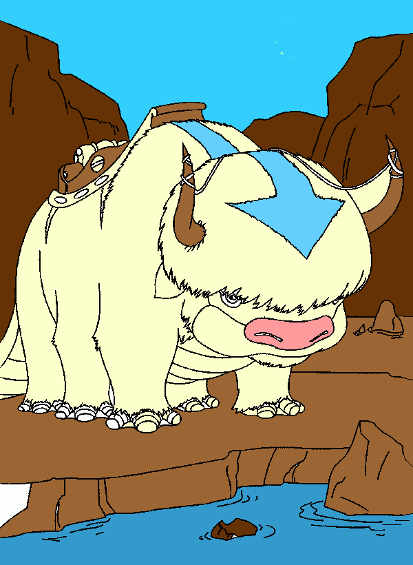 apa de avatar para colorear