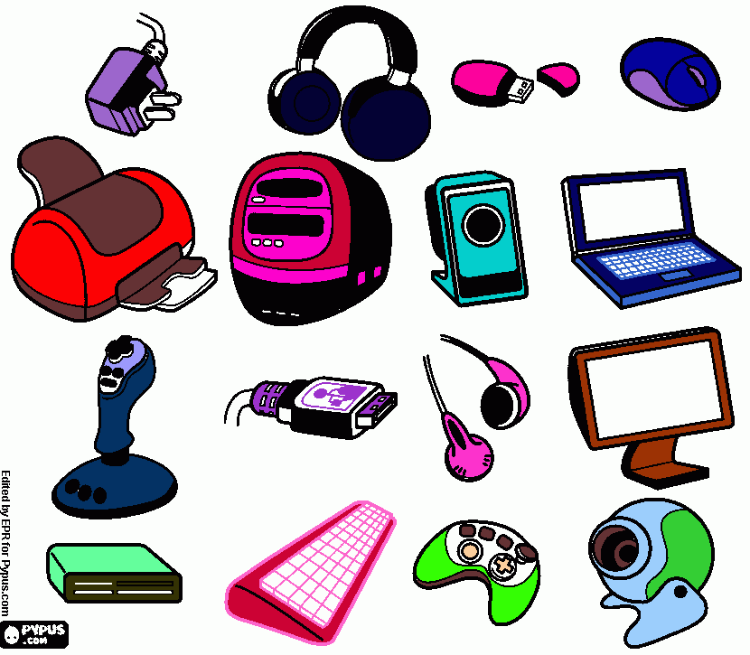 APARATOS TECNOLOGICOS, TECNOLOGIA para colorear