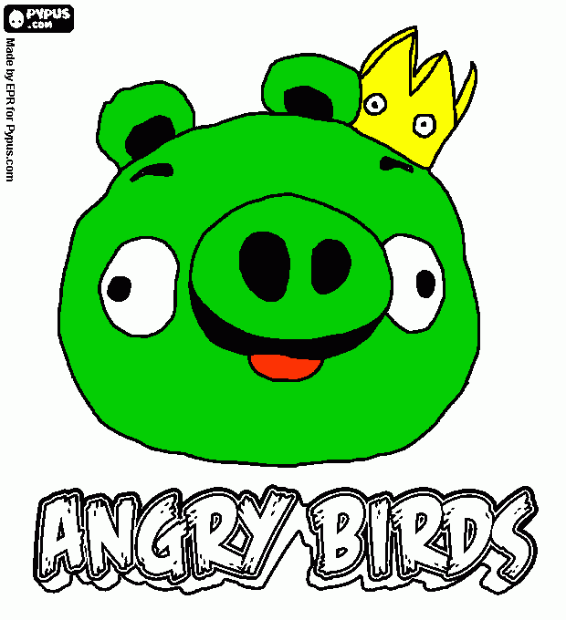 apestoso king pig para colorear