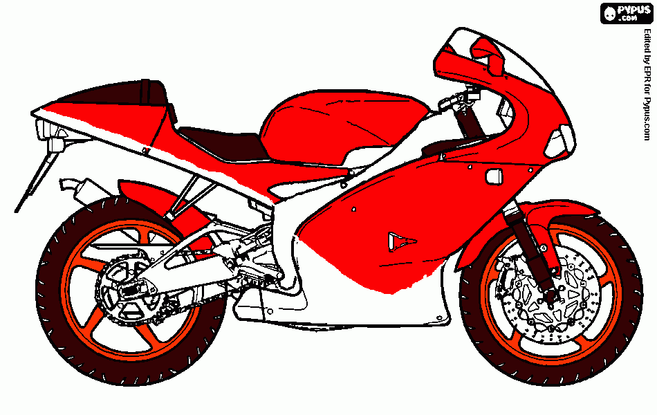 aprilia para colorear