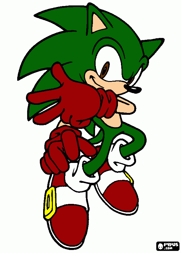 Aqui esta Jack el erizo mi nuevo personaje de sonic para colorear