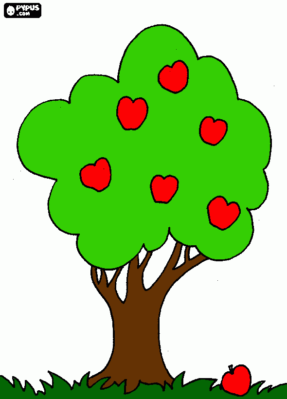 arbol manzanas para colorear, arbol manzanas para imprimir arbol manzanas para colorear, arbol manzanas para imprimir