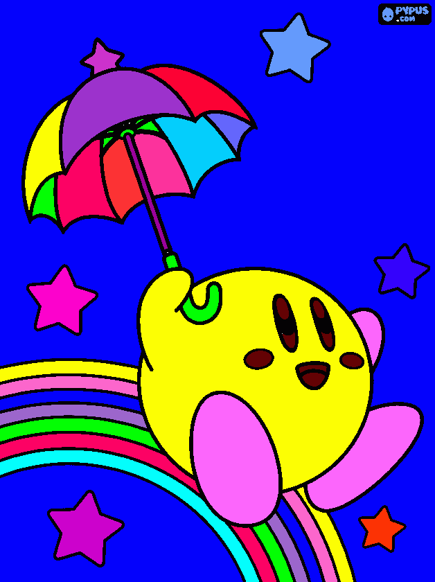 arcoirisento para colorear