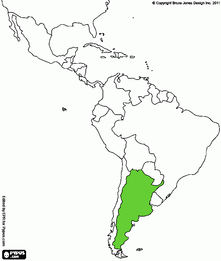 argentina para colorear
