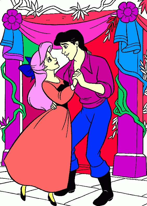 ARIEL Y ERIC para colorear