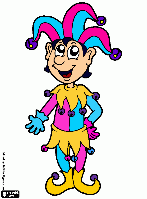 arlequin para colorear