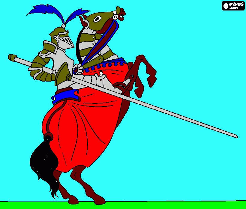 Arn El Caballero Templario para colorear