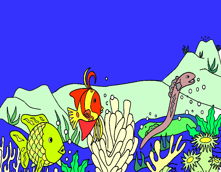 arrecife para colorear