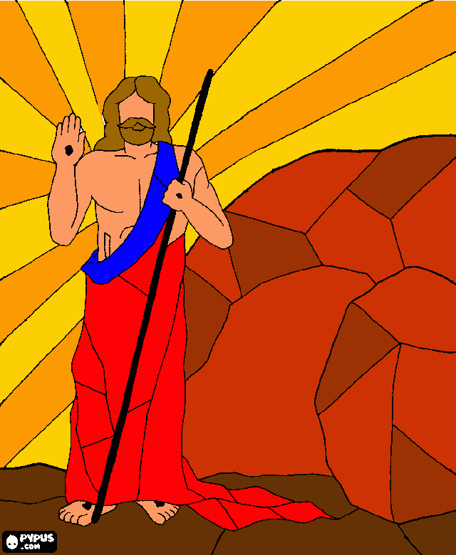 asignatura religion  para colorear