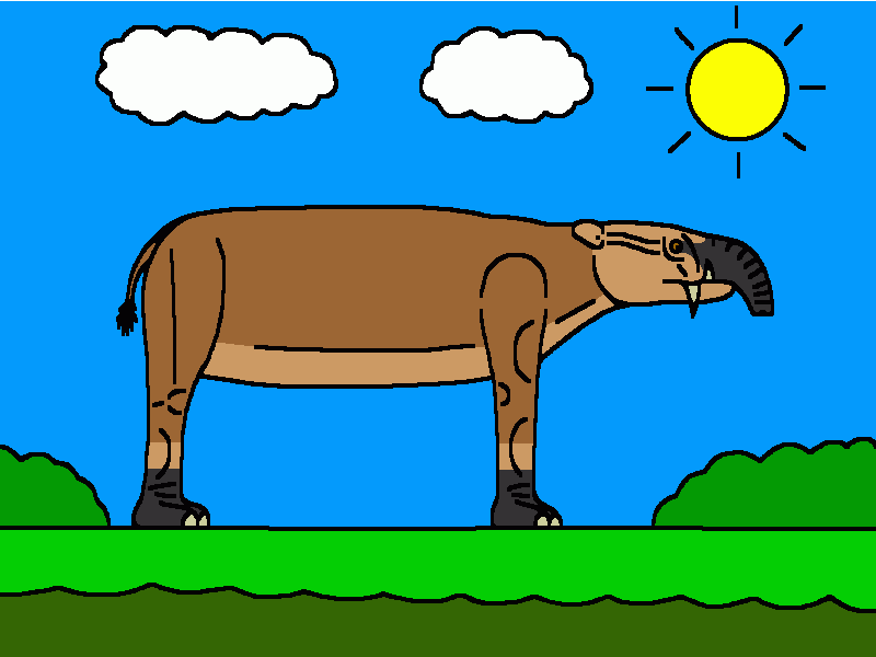 astrapotherium para colorear