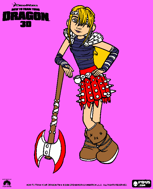 astrid para colorear