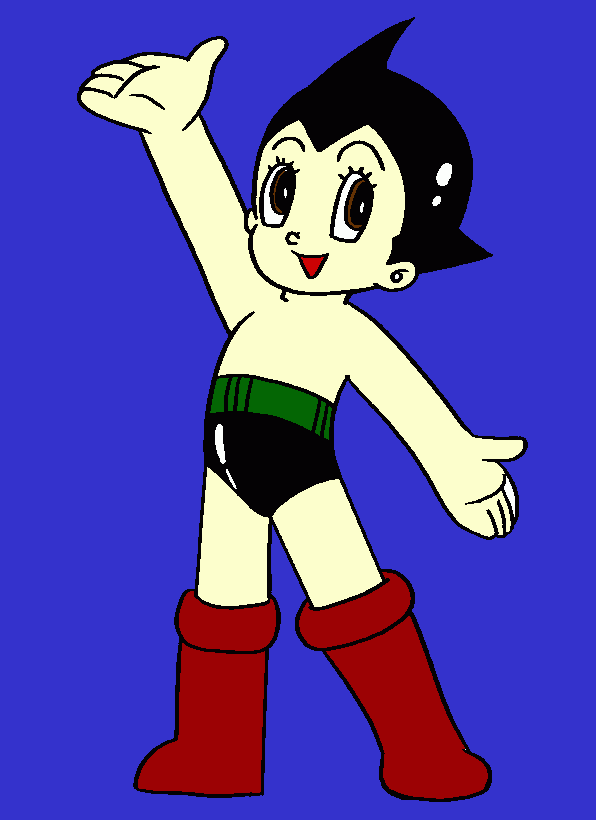 astro boy para colorear