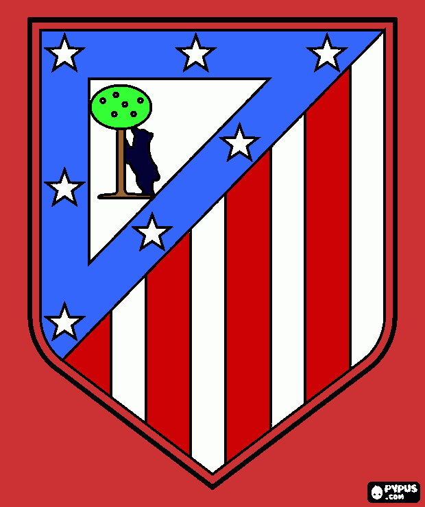 ath madrid para colorear