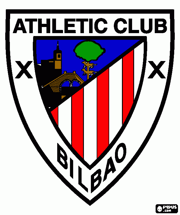 ATHLETIC EL ESCUDO para colorear