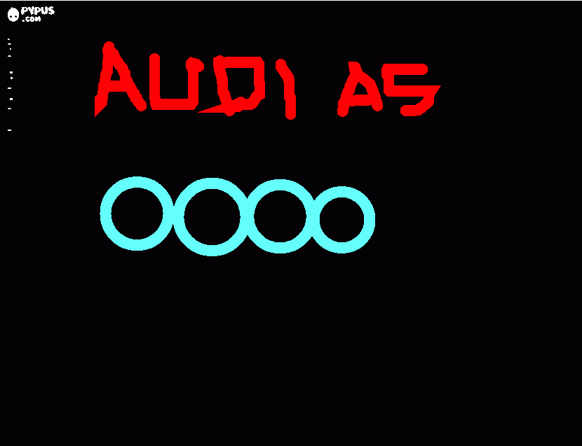 audi copia para colorear