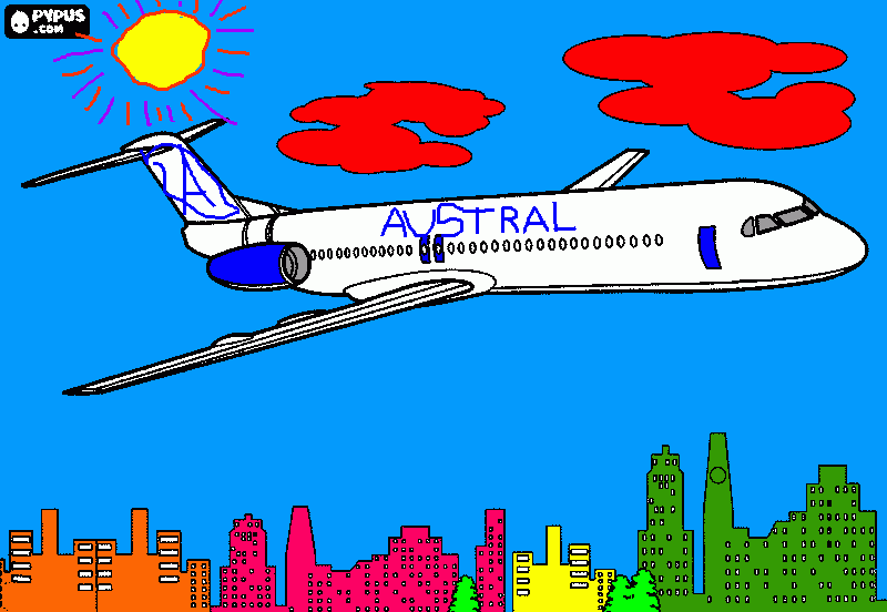 austral 8 para colorear