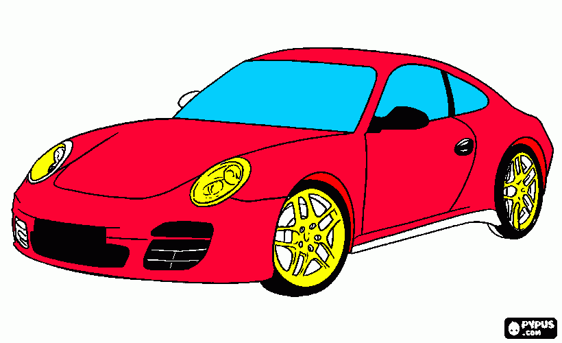 AUTO MODERNO para colorear