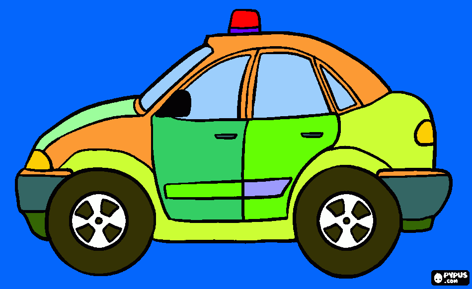 auto todo color juandiego para colorear